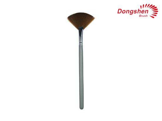 Fan Brush Wooden Handle Synthhetic Hair