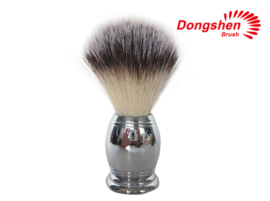 Metal Handle With Synthetic Hair Shaving Brush