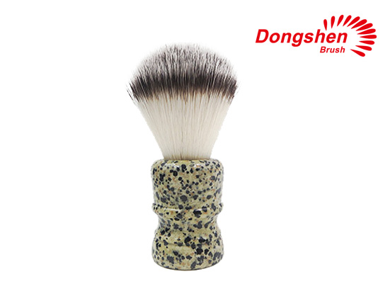 Synthetic badger hair stone handle shaving brush